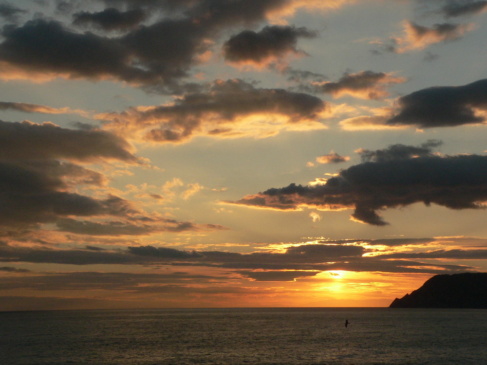 Sonnenuntergang in der Cinque Terre