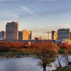 Sonnenuntergang in der Donau-City Wien