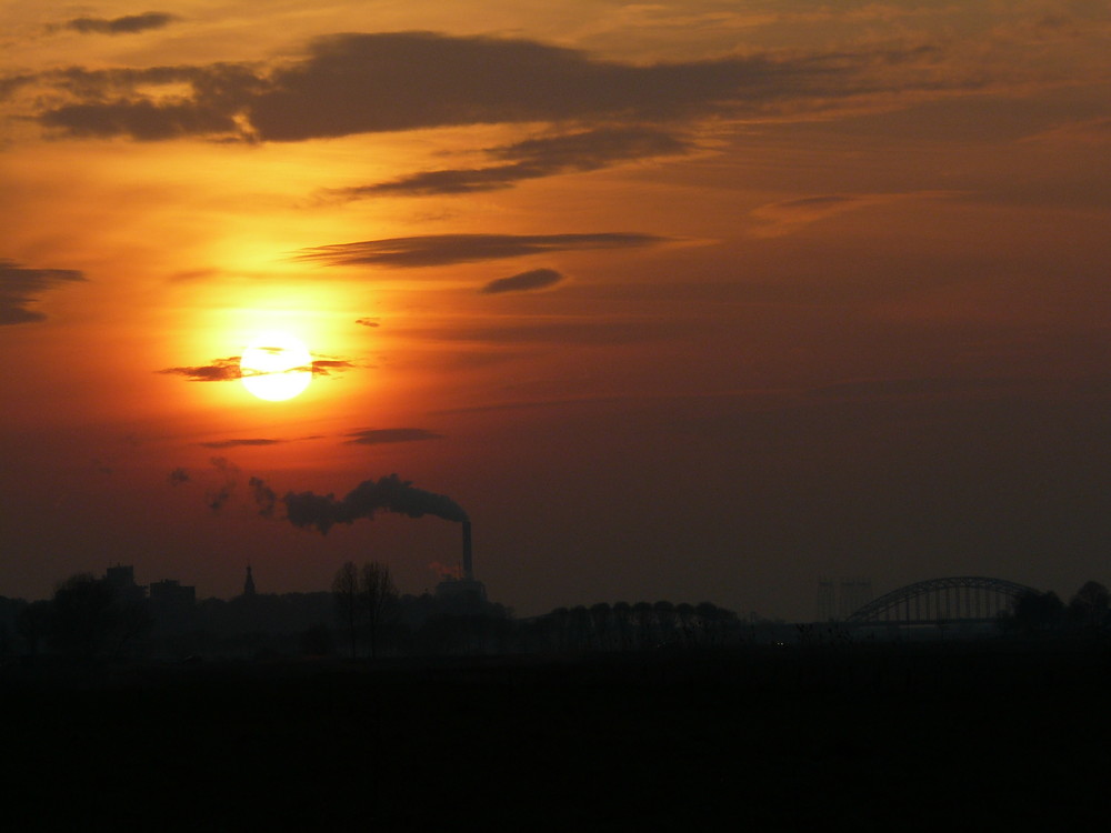 Sonnenuntergang in der Düffelt