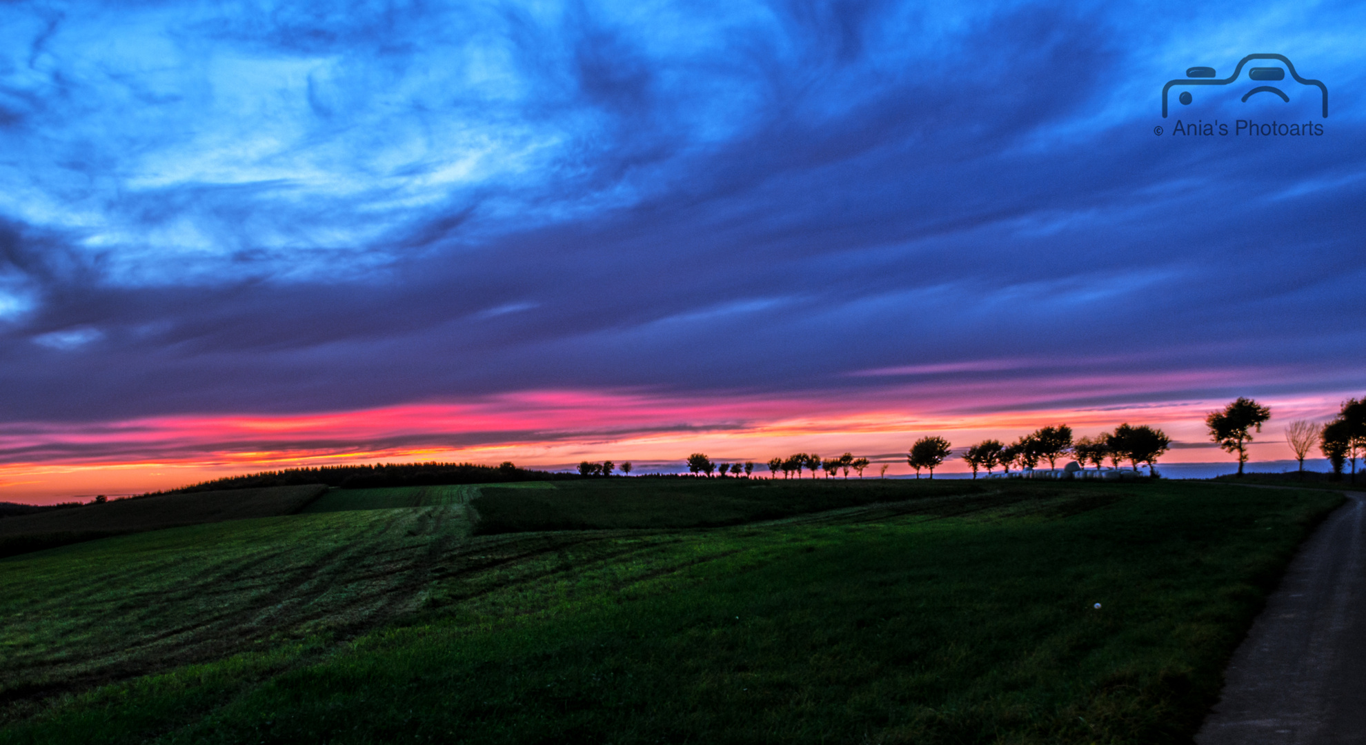 Sonnenuntergang in der Eifel