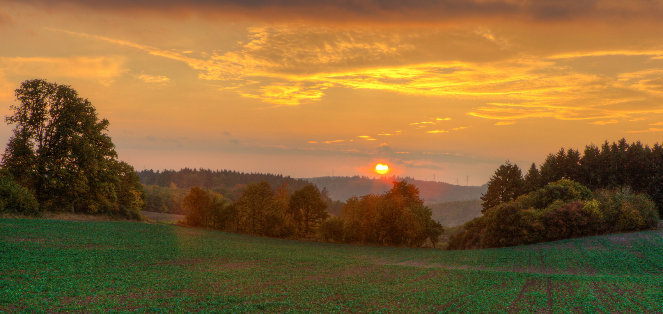  Sonnenuntergang in der Eifel