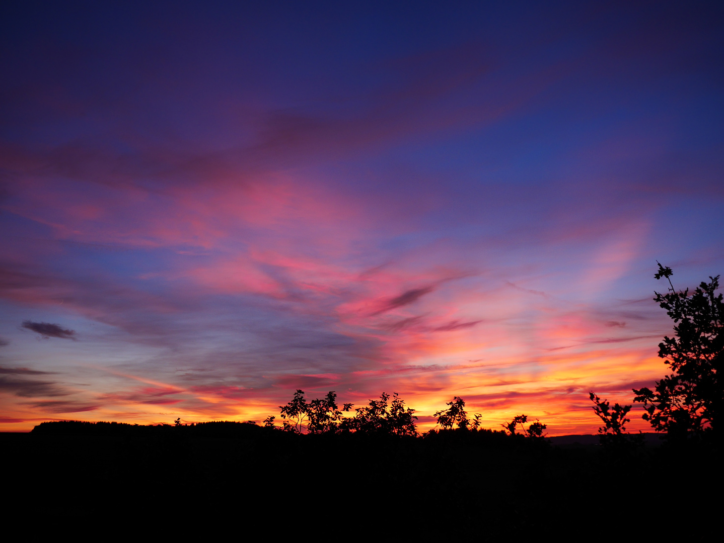 Sonnenuntergang in der Eifel