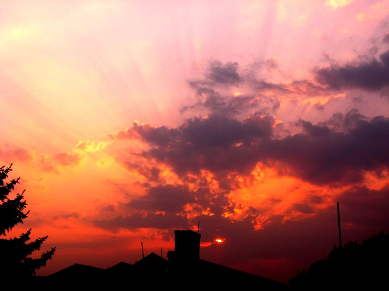 Sonnenuntergang in der Eifel