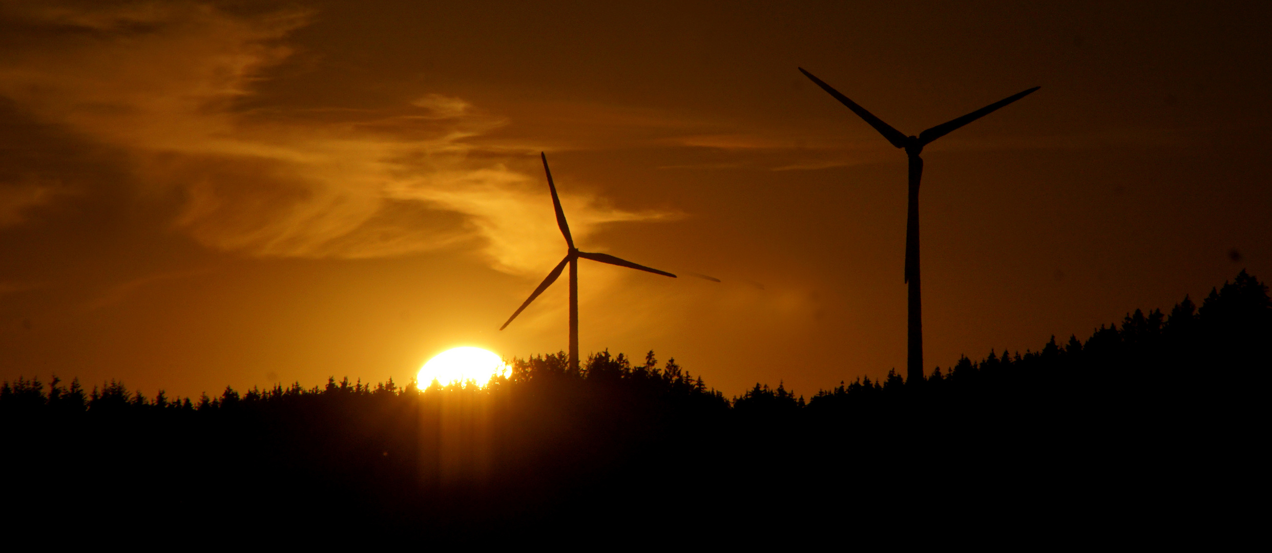 Sonnenuntergang in der Eifel