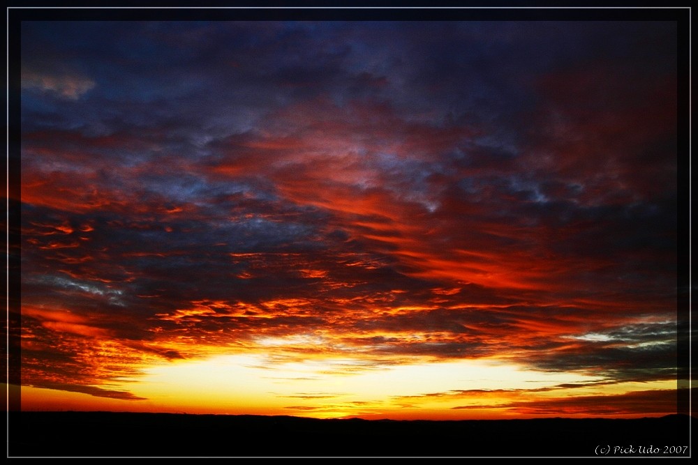 Sonnenuntergang in der Eifel