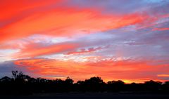 Sonnenuntergang in der Einsamkeit