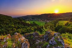 Sonnenuntergang in der Fränkischen Schweiz