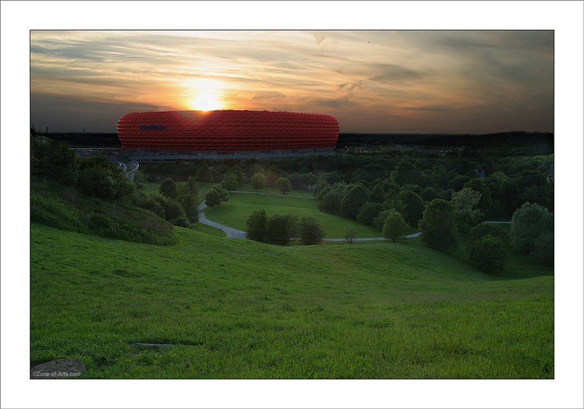 Sonnenuntergang in der Fröttmaninger Heide