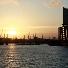 Sonnenuntergang in der Hafen City Hamburg