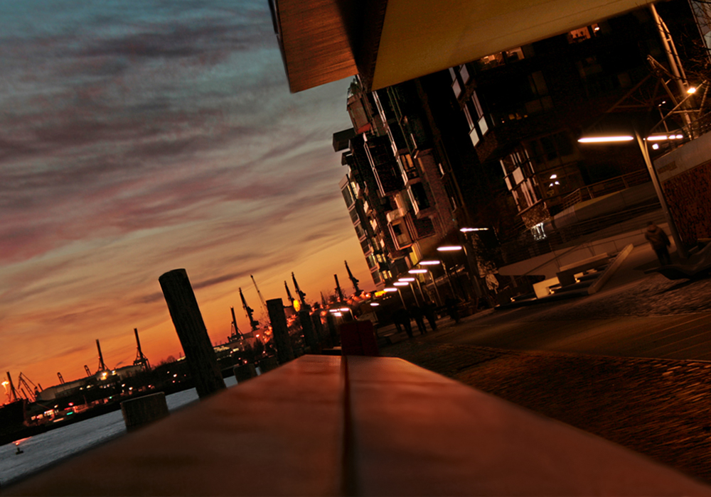 Sonnenuntergang in der Hafencity