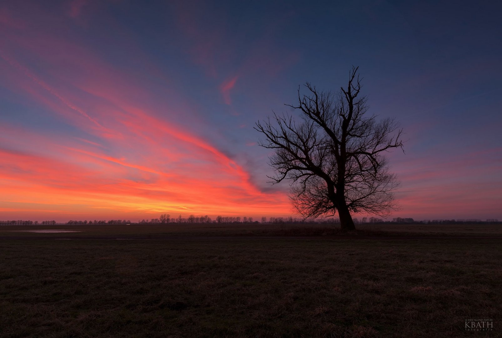 Sonnenuntergang in der heimischen Lewitz