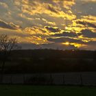 Sonnenuntergang in der hiesigen Bauernschaft