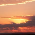 Sonnenuntergang in der Kalahari