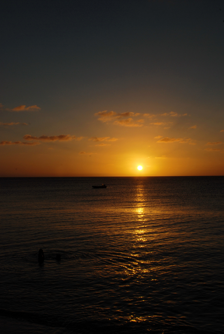 Sonnenuntergang in der Karibik!