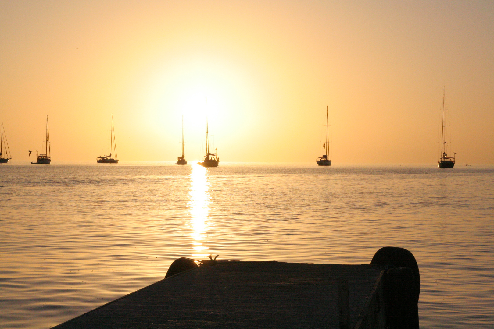 Sonnenuntergang in der Karibik