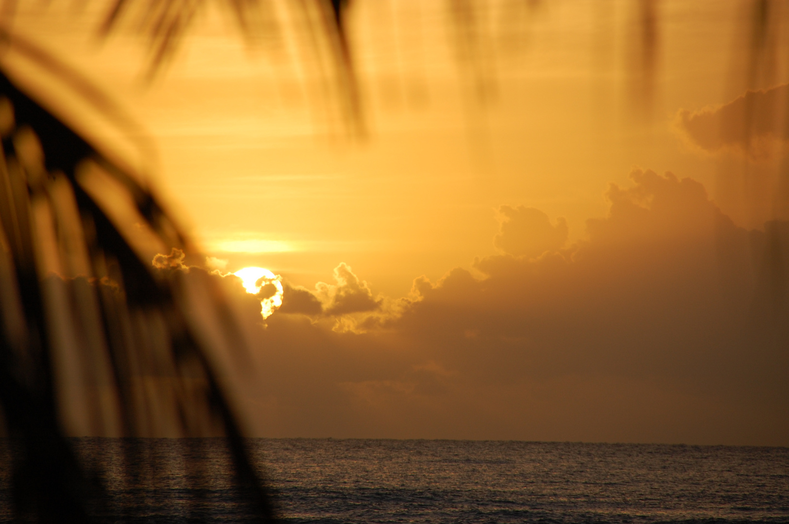 Sonnenuntergang in der Karibik