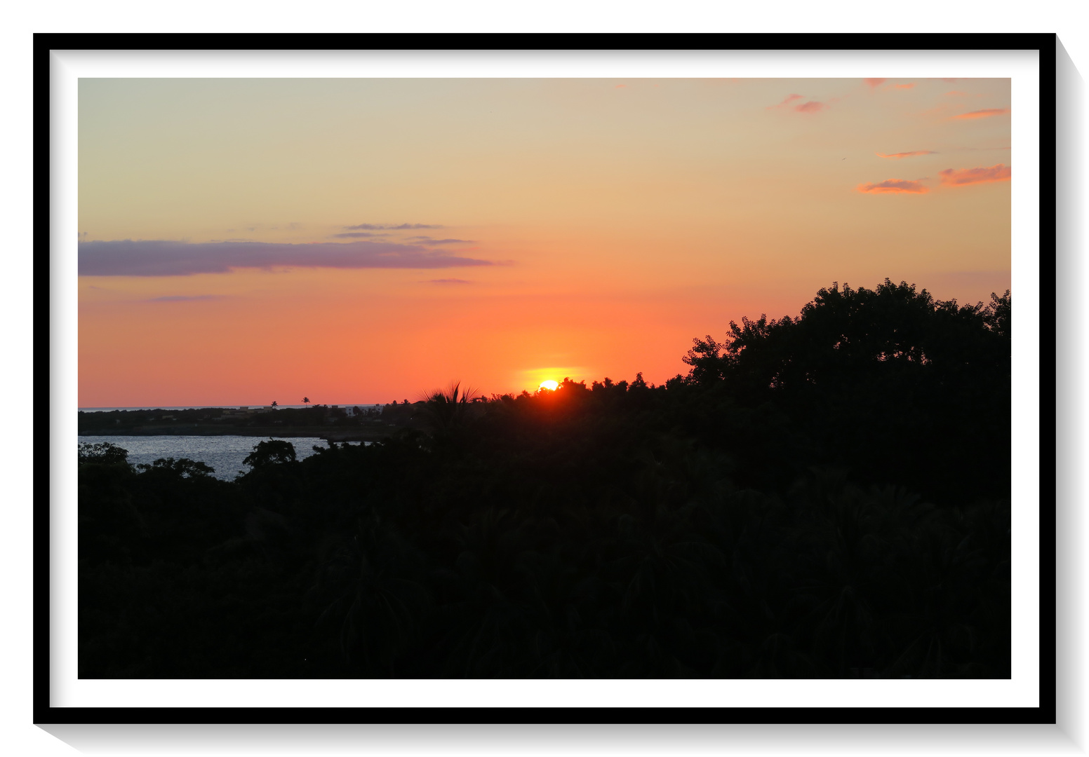 Sonnenuntergang in der Karibik