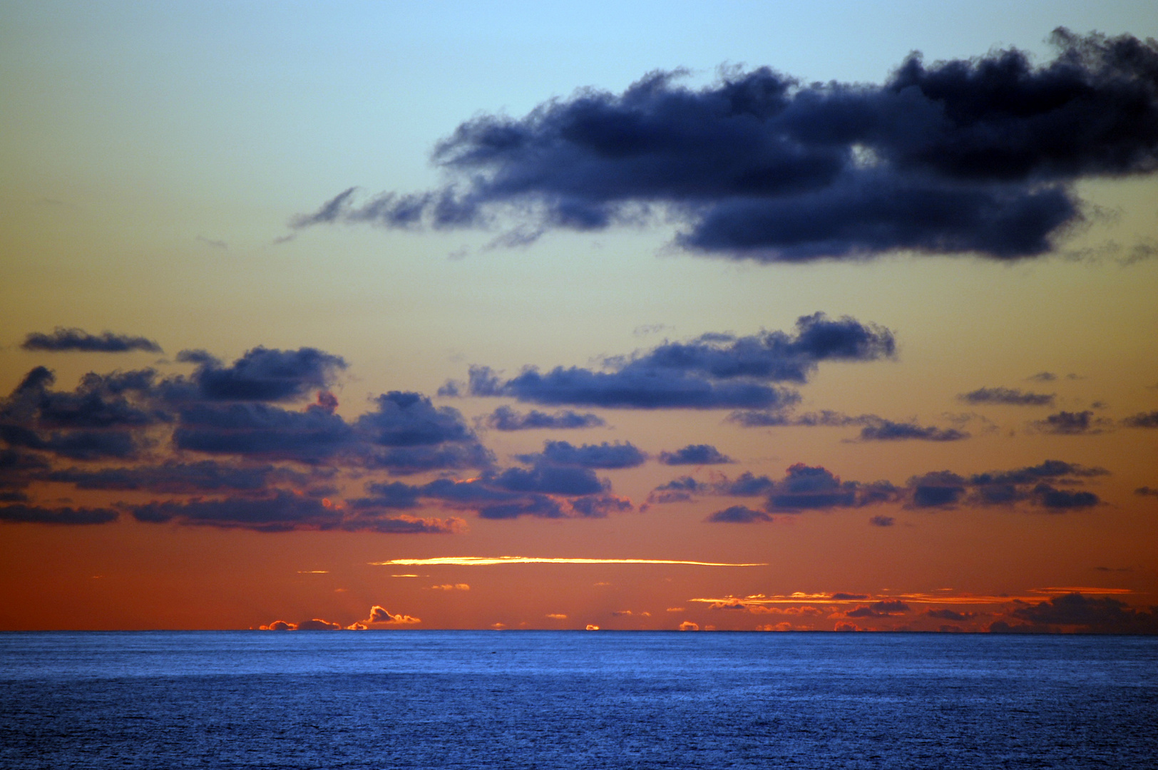 Sonnenuntergang in der Karibik