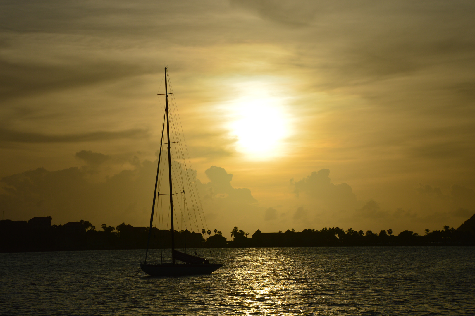 Sonnenuntergang in der Karibik