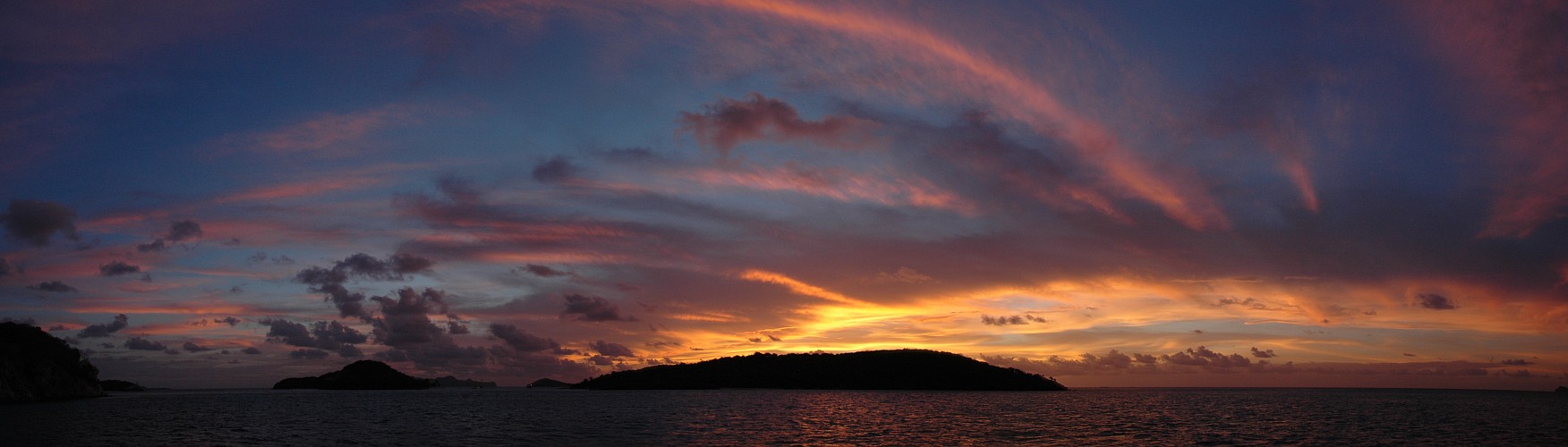 Sonnenuntergang in der Karibik