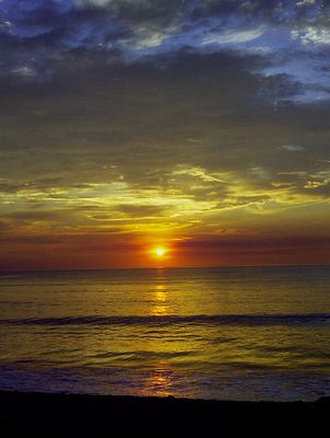 Sonnenuntergang in der Karibik