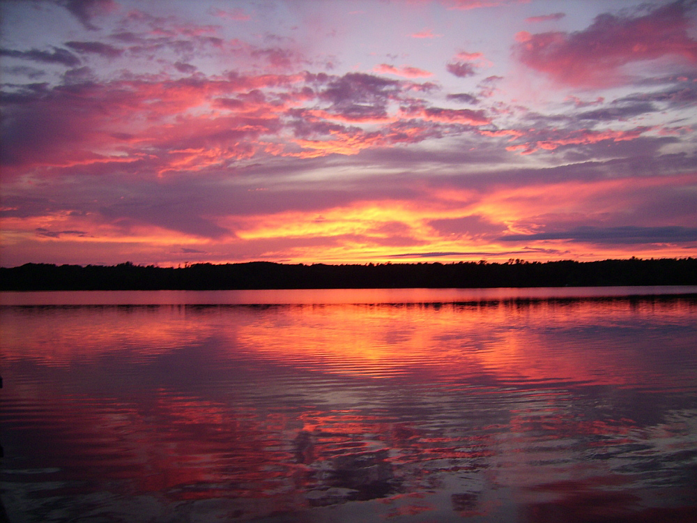 Sonnenuntergang in der Kawartha Lakes Region