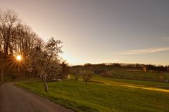 Sonnenuntergang in der Klus