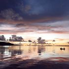 Sonnenuntergang in der Lagune von Bora-Bora