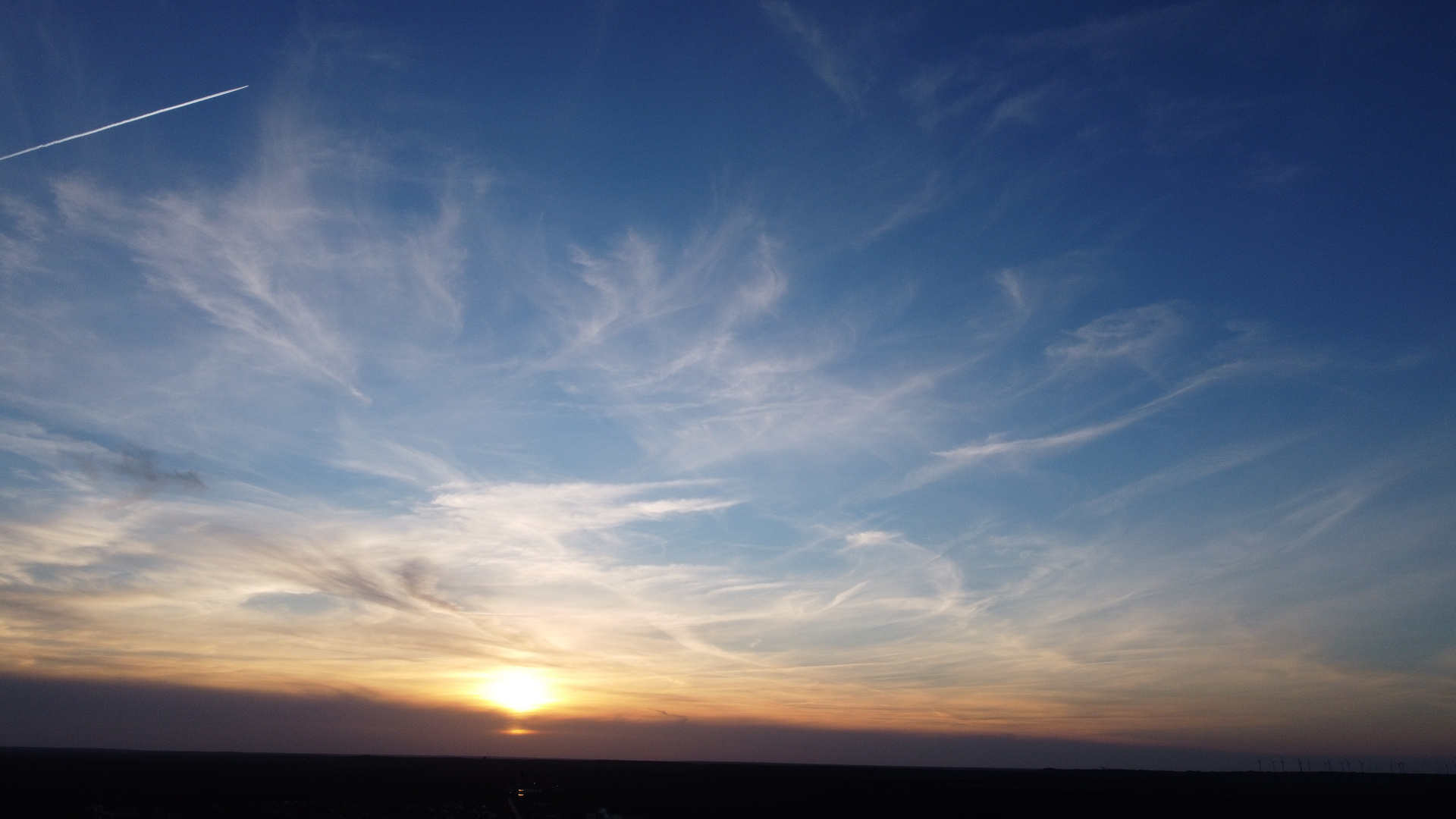 Sonnenuntergang in der Lausitz