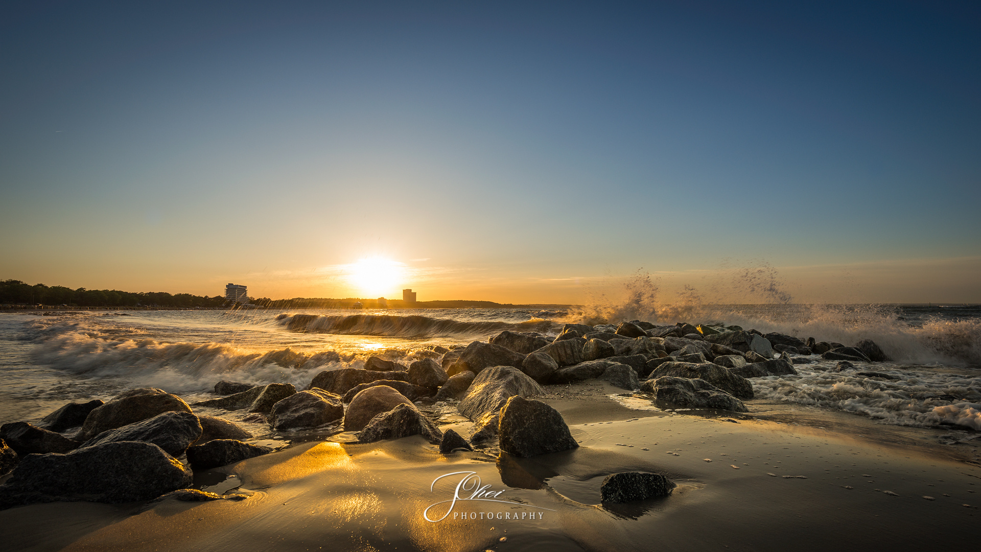 Sonnenuntergang in der Lübecker Bucht...