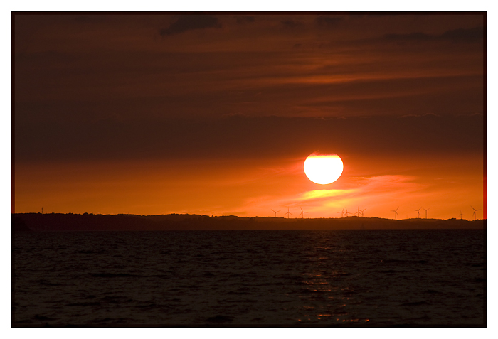 Sonnenuntergang in der Lübecker Bucht