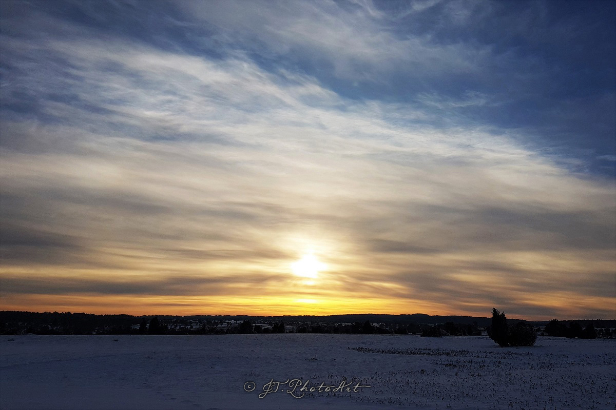 Sonnenuntergang in der Lüneburger Heide