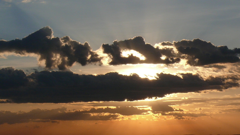 Sonnenuntergang in der Massai Mara (Kenia)