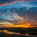 Sonnenuntergang in der Muldenaue