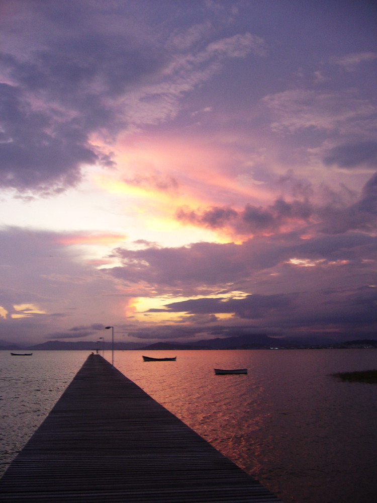 Sonnenuntergang in der Nähe von Florianópolis - Brasilien