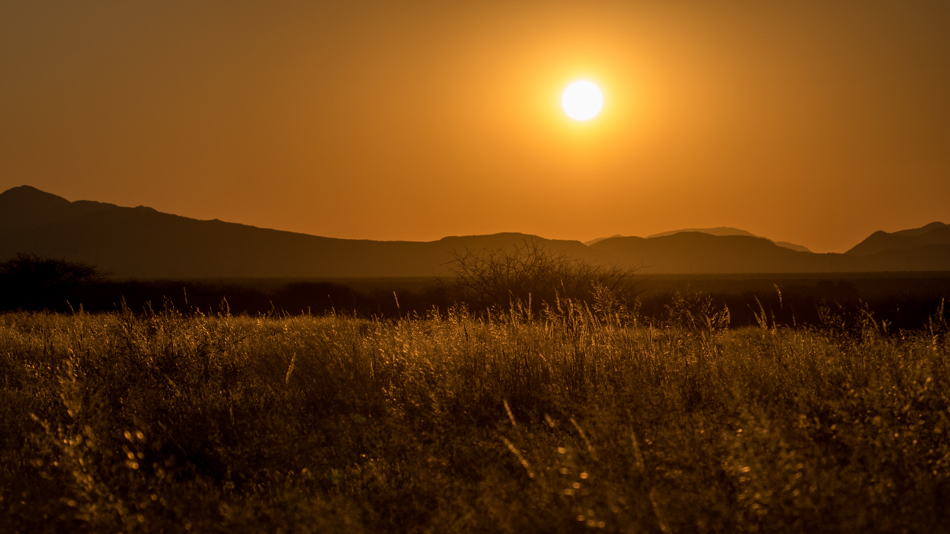 Sonnenuntergang in der Nähe von Omaruru