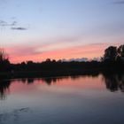 Sonnenuntergang in der nähe von Strandhorst