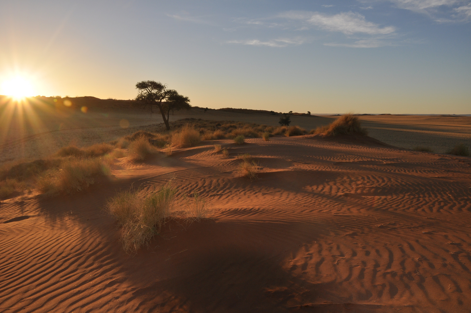 Sonnenuntergang in der Namib