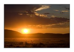 Sonnenuntergang in der Namib