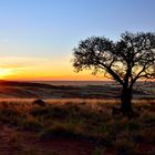 Sonnenuntergang in der Namib Wüste