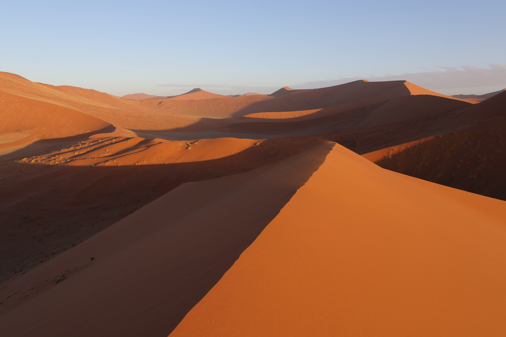 Sonnenuntergang in der Namibwüste