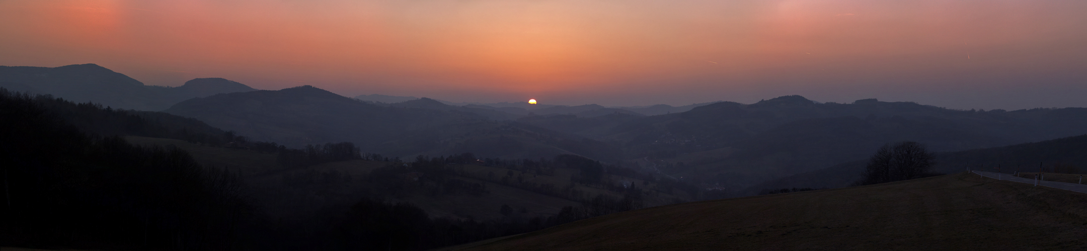 Sonnenuntergang in der "Niederösterreichischen Toskana"