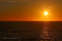 Sonnenuntergang in der Nordsee