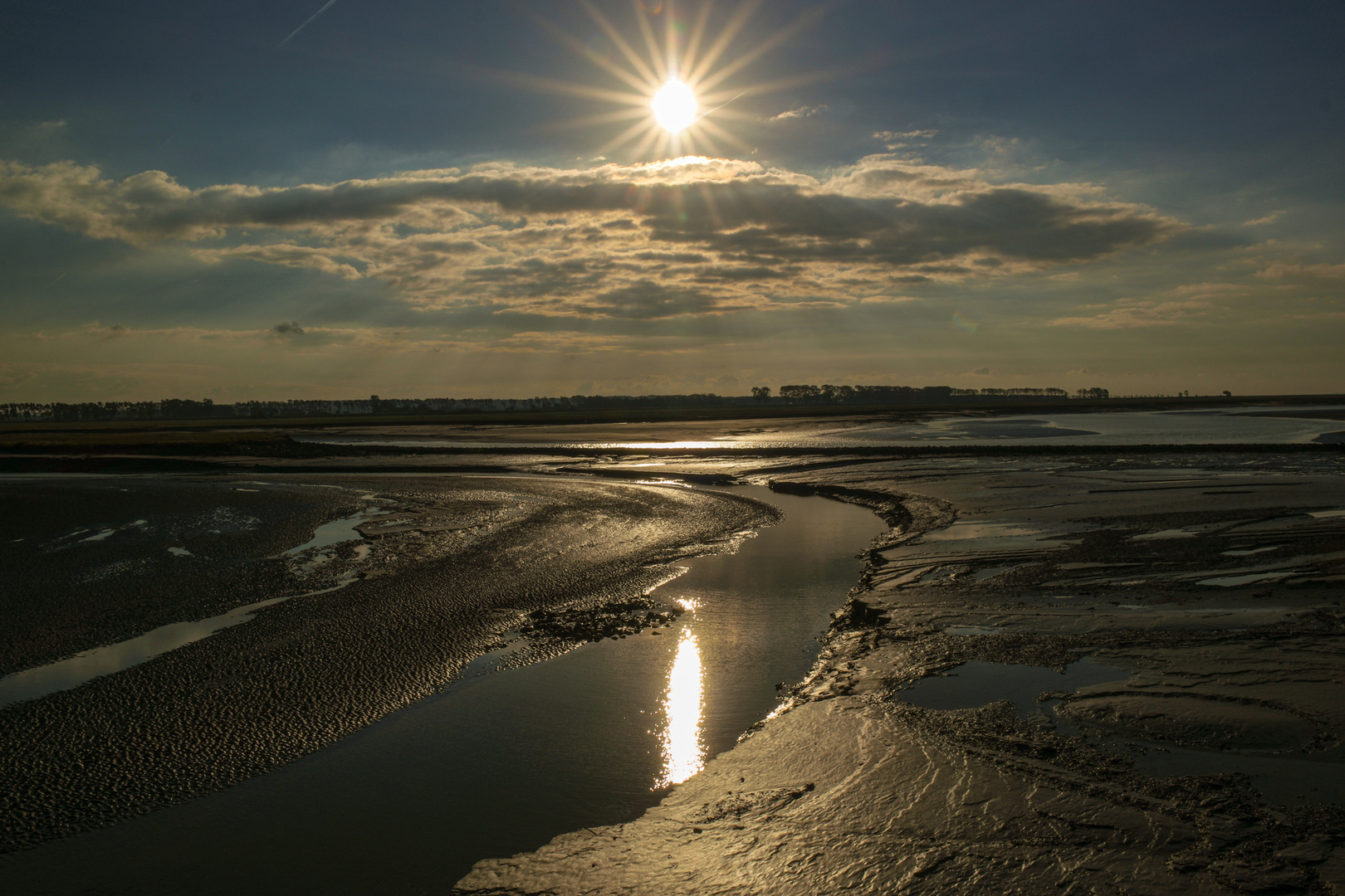 Sonnenuntergang in der Normandie