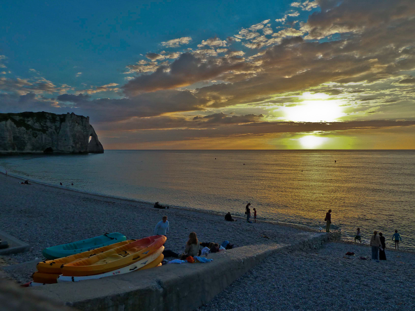 Sonnenuntergang in der Normandie