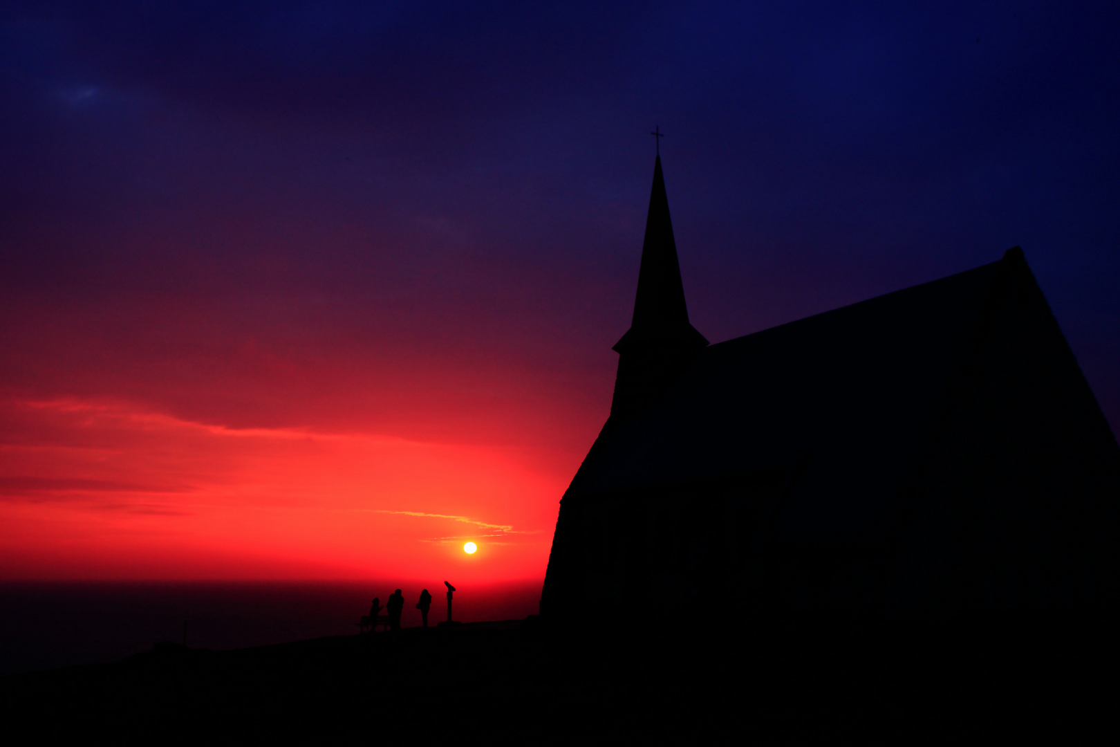 Sonnenuntergang in der Normandie