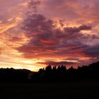 Sonnenuntergang in der Oberlausitz