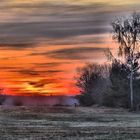 Sonnenuntergang in der Oberlausitz