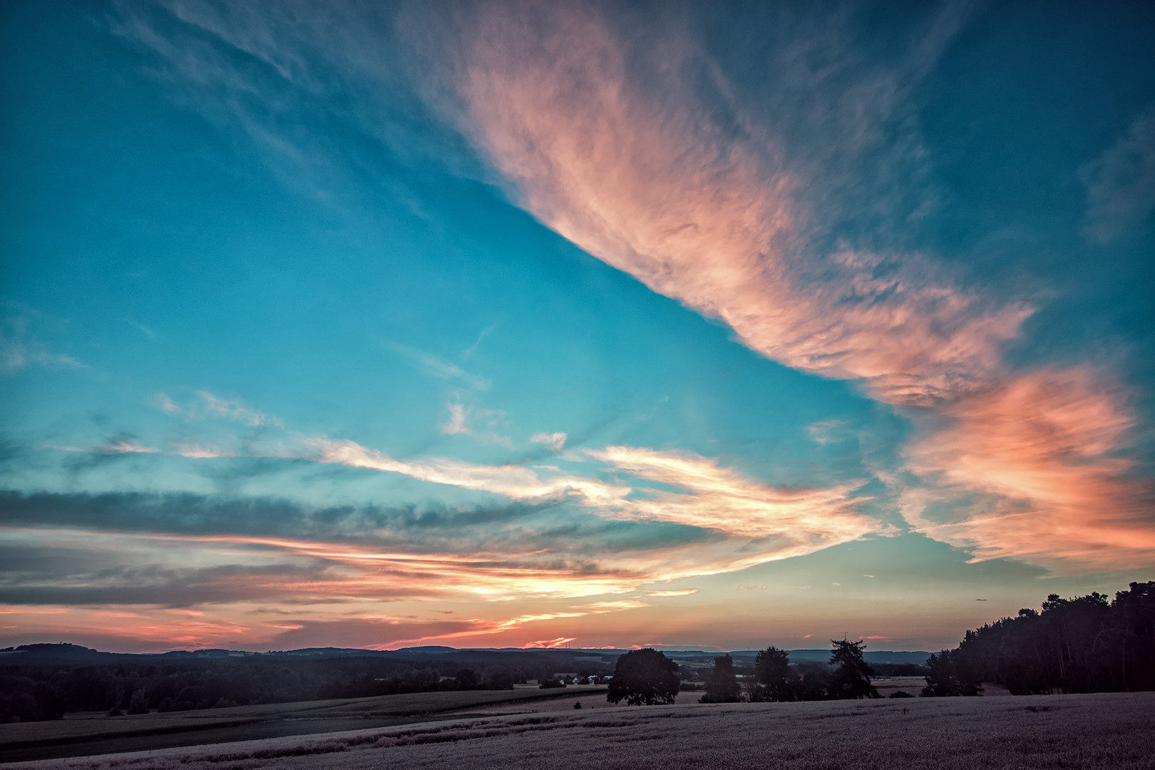 Sonnenuntergang in der Oberpfalz