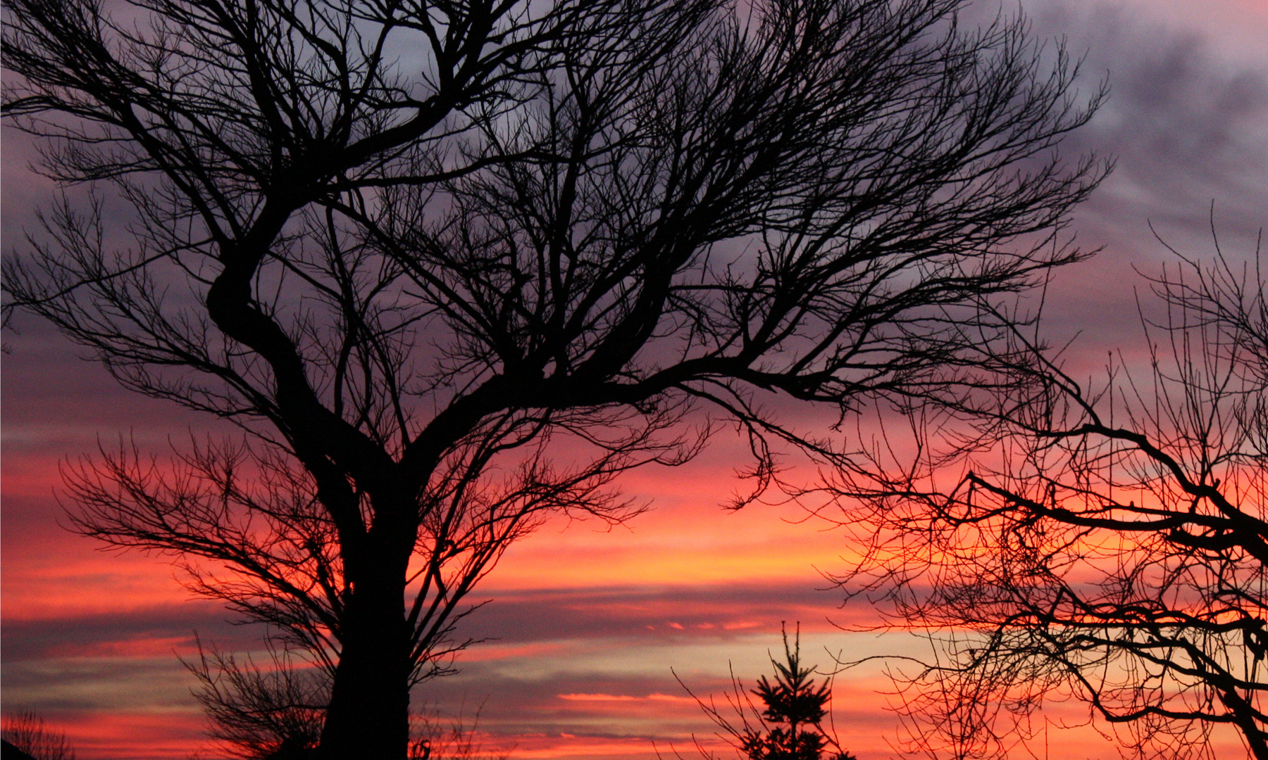 Sonnenuntergang in der Oststeiermark